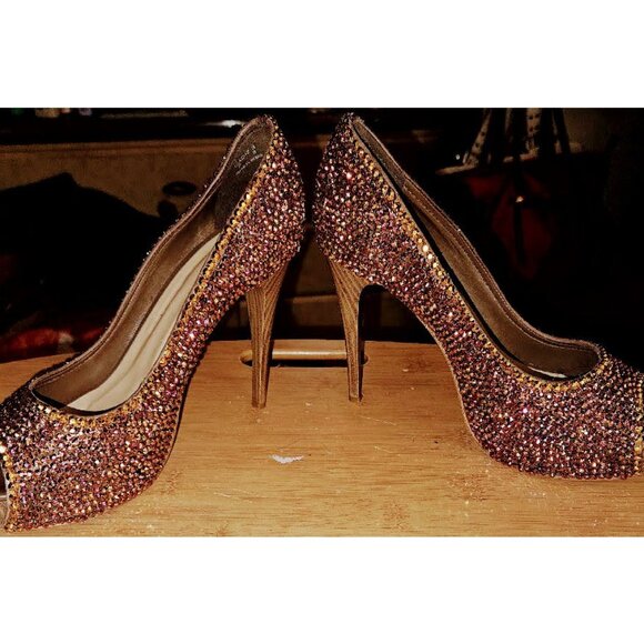 Westies Brand Heels with Peep Toes - Picture 4 of 12